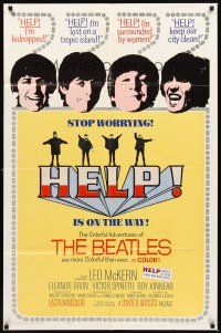 2d416 HELP 1sh '65 great images of The Beatles, John, Paul, George & Ringo, rock & roll classic!