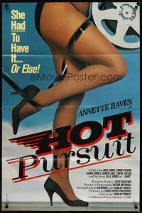 2d433 HOT PURSUIT 1sh '83 Monica Bell, Joost Bol, Annette Haven, sexy legs & film!