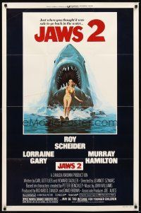 2d477 JAWS 2 1sh '78 just when you thought it was safe to go back in the water!