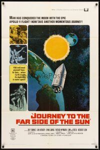 2d482 JOURNEY TO THE FAR SIDE OF THE SUN 1sh '69 Doppleganger, Earth meets itself in outer space!