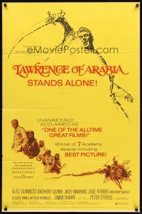 2d512 LAWRENCE OF ARABIA 1sh R71 David Lean classic starring Peter O'Toole!