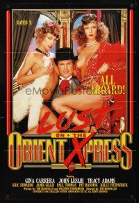 2d548 LUST ON THE ORIENT XPRESS 1sh '87 Gina Carrera, John Leslie, Tracy Adams, all aboard!