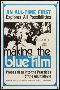 2d558 MAKING THE BLUE FILM 1sh '71 probes deep into the practices of the adult movie!