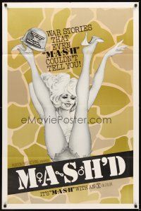 2d580 MASH'D 1sh '75 Annie Sprinkle in military sexploitation, it's MASH with an X!
