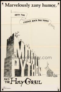 2d595 MONTY PYTHON & THE HOLY GRAIL 1sh '75 Terry Gilliam, John Cleese, art of Trojan bunny!