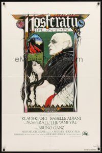 2d642 NOSFERATU THE VAMPYRE 1sh '79 Werner Herzog, Palladini art of vampire Klaus Kinski!