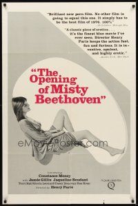 2d661 OPENING OF MISTY BEETHOVEN 1sh '76 Radley Metzger, sexy Constance Money in title role!