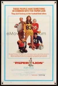 2d672 PAPER LION style B 1sh '68 Alan Alda, these people don't belong on the football field either!