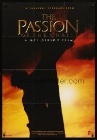 2d674 PASSION OF THE CHRIST Church Release special promotional poster '04 Mel Gibson directed, James Caviezel!