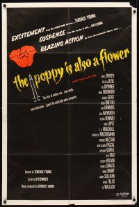 2d701 POPPY IS ALSO A FLOWER 1sh '66 Boyd, Brynner, Mastroianni, Dickinson, drug smuggling!