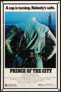 2d706 PRINCE OF THE CITY 1sh '81 directed by Sidney Lumet, Treat Williams over New York City!