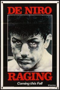 2d719 RAGING BULL advance 1sh '80 Robert De Niro, Martin Scorsese, boxing classic!