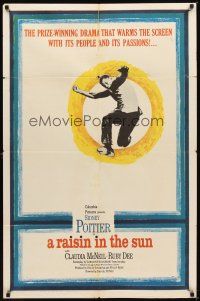 2d723 RAISIN IN THE SUN 1sh '61 Sidney Poitier, from Lorraine Hansberry's prize-winning novel!