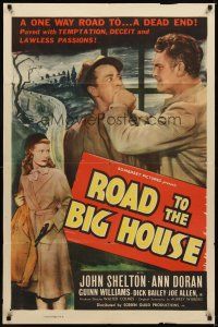 2d746 ROAD TO THE BIG HOUSE 1sh '48 it was paved with temptation, deceit and lawless passions!