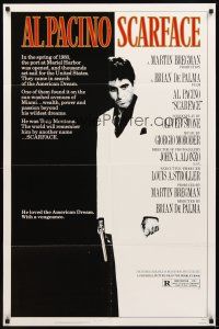 2d773 SCARFACE 1sh '83 Al Pacino as Tony Montana, Brian De Palma, Oliver Stone!