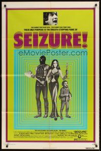 2d784 SEIZURE 1sh '74 Oliver Stone's directional debut, Herve Villechaize is the dwarf!