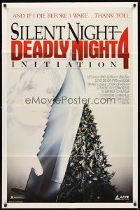 2d806 SILENT NIGHT, DEADLY NIGHT 4: INITIATION video 1sh '90 if I die before I wake... Thank You!