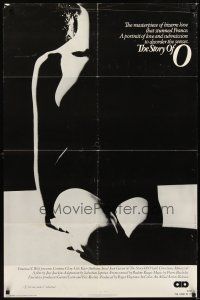 2d844 STORY OF O 1sh '76 Histoire d'O, Udo Kier, x-rated, sexy silhouette image!