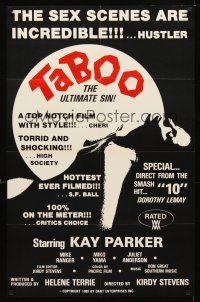2d869 TABOO special poster 1980 Kay Parker, Dorothy LeMay, if charity begins at home... why not sex