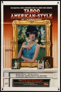 2d870 TABOO AMERICAN STYLE 1 THE RUTHLESS BEGINNING video/theatrical 1sh '85 sexy Raven, goddess!