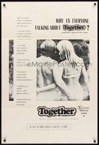 2d909 TOGETHER 1sh '72 sexy Marilyn Chambers in a different kind of love story!
