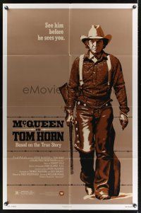 2d911 TOM HORN 1sh '80 they couldn't bring enough men to bring Steve McQueen down!