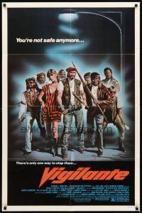 2d945 VIGILANTE 1sh '83 art of Robert Forster, Fred Williamson, you're not safe anymore!