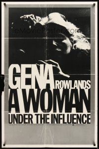 2d988 WOMAN UNDER THE INFLUENCE 1sh '74 John Cassavetes, close-up of Gena Rowlands!