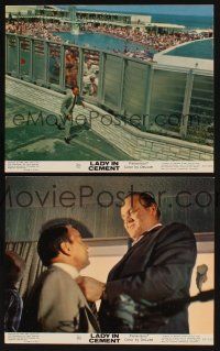 2e241 LADY IN CEMENT 2 color 8x10 stills '68 detective Frank Sinatra, Dan Blocker from Bonanza!