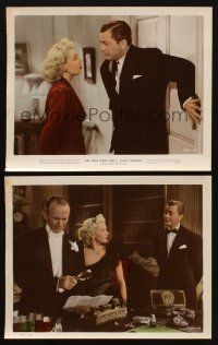 2e246 SLIGHTLY DANGEROUS 2 color 8x10 stills '43 sexy Lana Turner, Robert Young, Walter Brennan