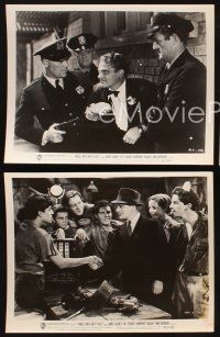 2e660 ANGELS WITH DIRTY FACES 3 8x10 stills R48 James Cagney with Dead End Kids & caught by cops!