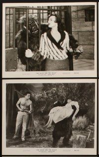 2e483 BRIDE & THE BEAST 7 8x10 stills '58 Ed Wood, great images of Charlotte Austin & fake ape!