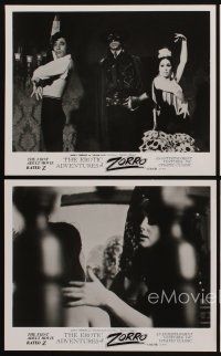 2e621 EROTIC ADVENTURES OF ZORRO 4 8x10 stills '72 sexy rated Z masked hero, great images!
