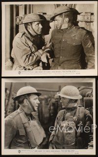 2e622 FIGHTING 69th 4 8x10 stills R48 WWI soldiers James Cagney, Pat O'Brien & George Brent!