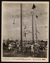 2e715 GREATEST SHOW ON EARTH 2 8x10 stills R60 Cecil B. DeMille circus classic, elephants,high wire