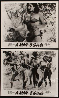 2e630 MAN - EIGHT GIRLS 4 8x10 stills '68 sexy Karen Bly filmed in the great outdoors, sexy images!