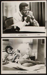 2e461 SLENDER THREAD 8 8x10 stills '66 Sidney Poitier keeps Anne Bancroft from committing suicide!