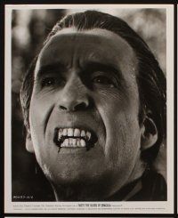 2e518 TASTE THE BLOOD OF DRACULA 7 8x10 stills '70 great close images of vampire Christopher Lee!