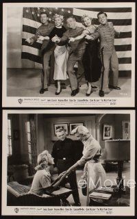 2e656 WEST POINT STORY 4 8x10 stills '50 James Cagney, Virginia Mayo, Doris Day, Gordon MacRae