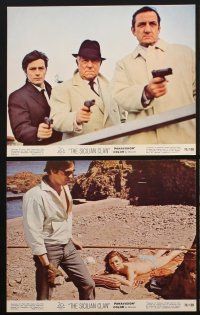 2e186 SICILIAN CLAN 8 color 8x10 stills '70 Verneuil's Les Clan des Siciliens,Jean Gabin,Alain Delon