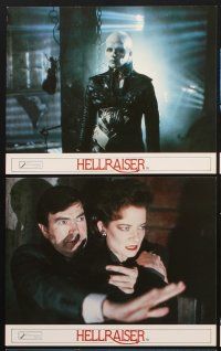 2e071 HELLRAISER 8 color English FOH LCs '87 Clive Barker horror, great images of Pinhead!