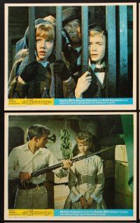 2e087 IN SEARCH OF THE CASTAWAYS 8 color English FOH LCs '62 Jules Verne, Hayley Mills, Chevalier