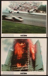 2e146 CATASTROPHE 8 8x10 mini LCs '77 See The Most Incredible Disasters Of Out Time!