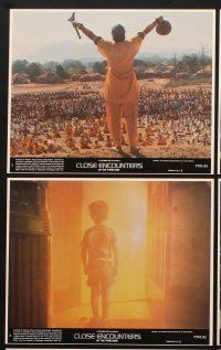 2e194 CLOSE ENCOUNTERS OF THE THIRD KIND 7 8x10 mini LCs '77 Spielberg, Truffaut, sci-fi classic!