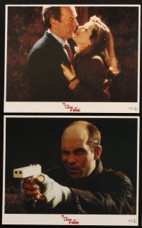 2e199 IN THE LINE OF FIRE 7 8x10 mini LCs '93 Wolfgang Petersen, Clint Eastwood, Rene Russo!