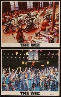 2e229 WIZ 4 8x10 mini LCs '78 cool production scenes from this version of The Wizard of Oz!