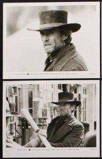 2e012 PALE RIDER presskit w/ 14 stills '85 great images of tough cowboy Clint Eastwood!