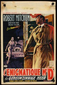 2f246 FOREIGN INTRIGUE Belgian '56 Robert Mitchum is the hunted, secret agents are the hunters!