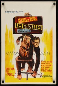 2f250 GORILLAS Belgian '64 Francis Blanche, Darry Cowl, wacky artwork!