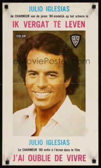 2f271 ME OLVIDE DE VIVIR Belgian '80 great image of singer Julio Iglesias!